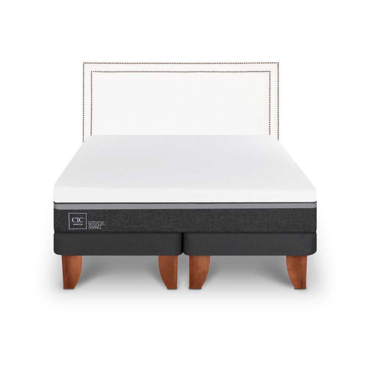 Cama Europea Cic Ortopedic Advance / King / Base Dividida + Respaldo image number 0.0