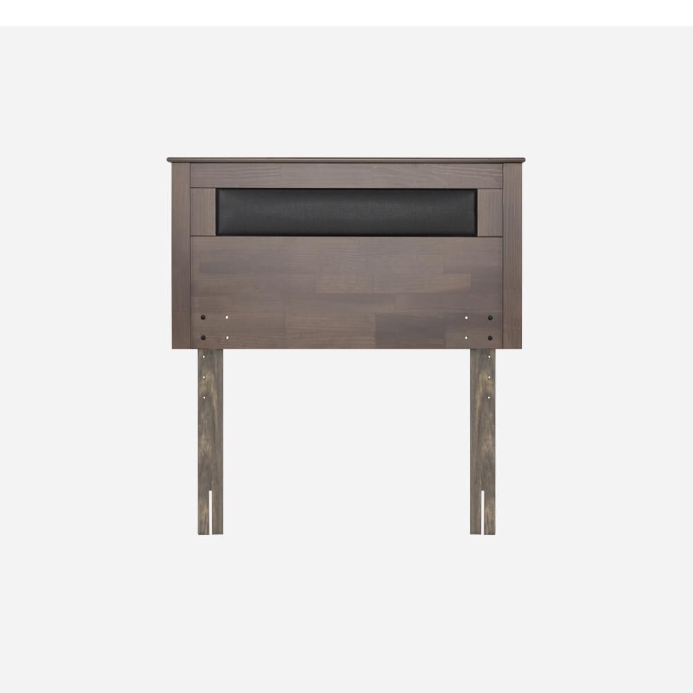Cama Europea Rosen Indie / 1.5 Plazas / Base Normal  + Respaldo Ferrara Gris image number 1.0