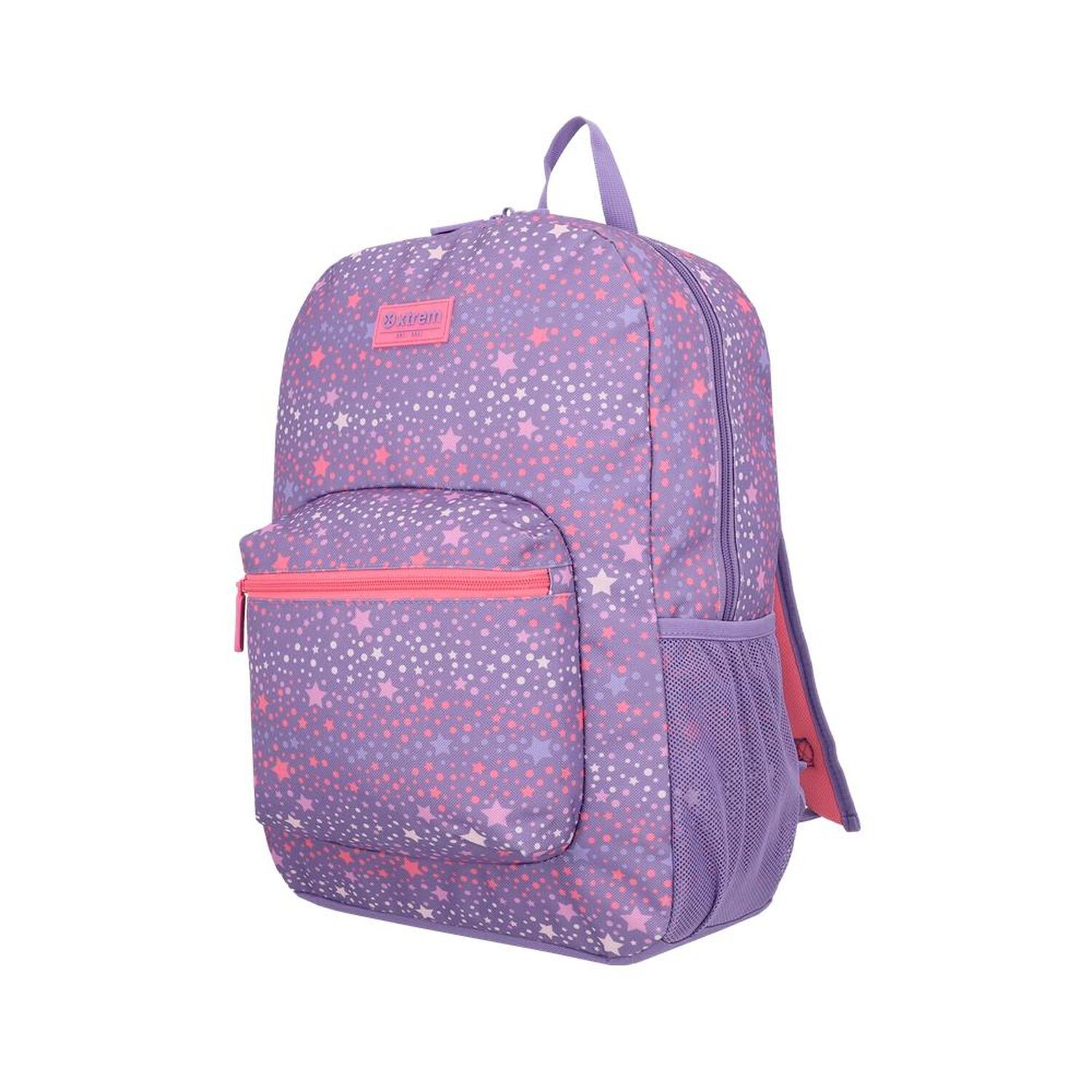 Triple Pack 6xt Mochila Ni&ntilde;a Xtrem Estrellas Morado image number 1.0