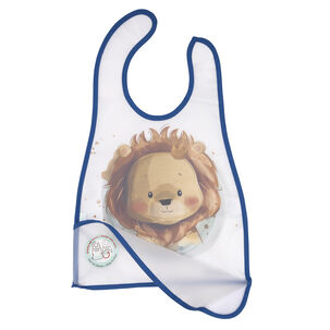 Babero De Alimentacion Verde Bambino Leon Niño