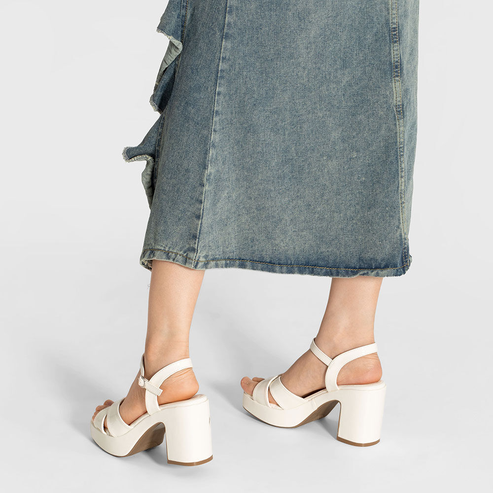 Sandalias Casual Taco Alto Mujer Fiesta Elegante Weide Yl86 image number 1.0