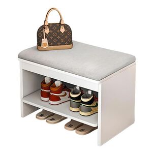 Zapatero Organizador Con Asiento Multifuncional 40x30x34