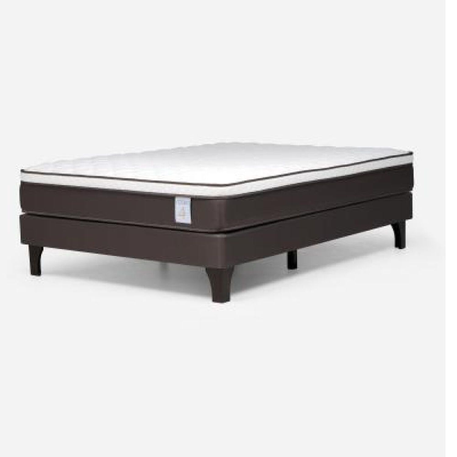 Cama Europea Rosen New Style 4 Plus / Full / Base Normal + Set De Maderas image number 8.0