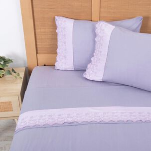 Sabana Polar Lisa Broderie King Morado