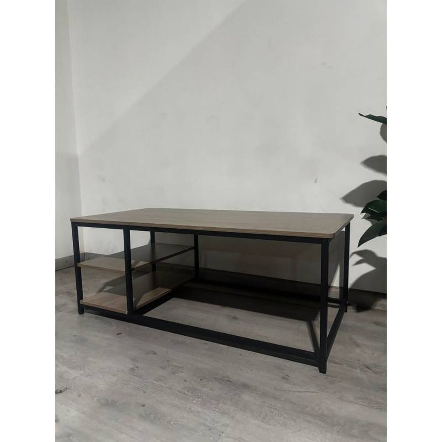 Mesa De Centro Bego&ntilde;a Rectangular Melamina Estructura Met&aacute;lica image number 3.0