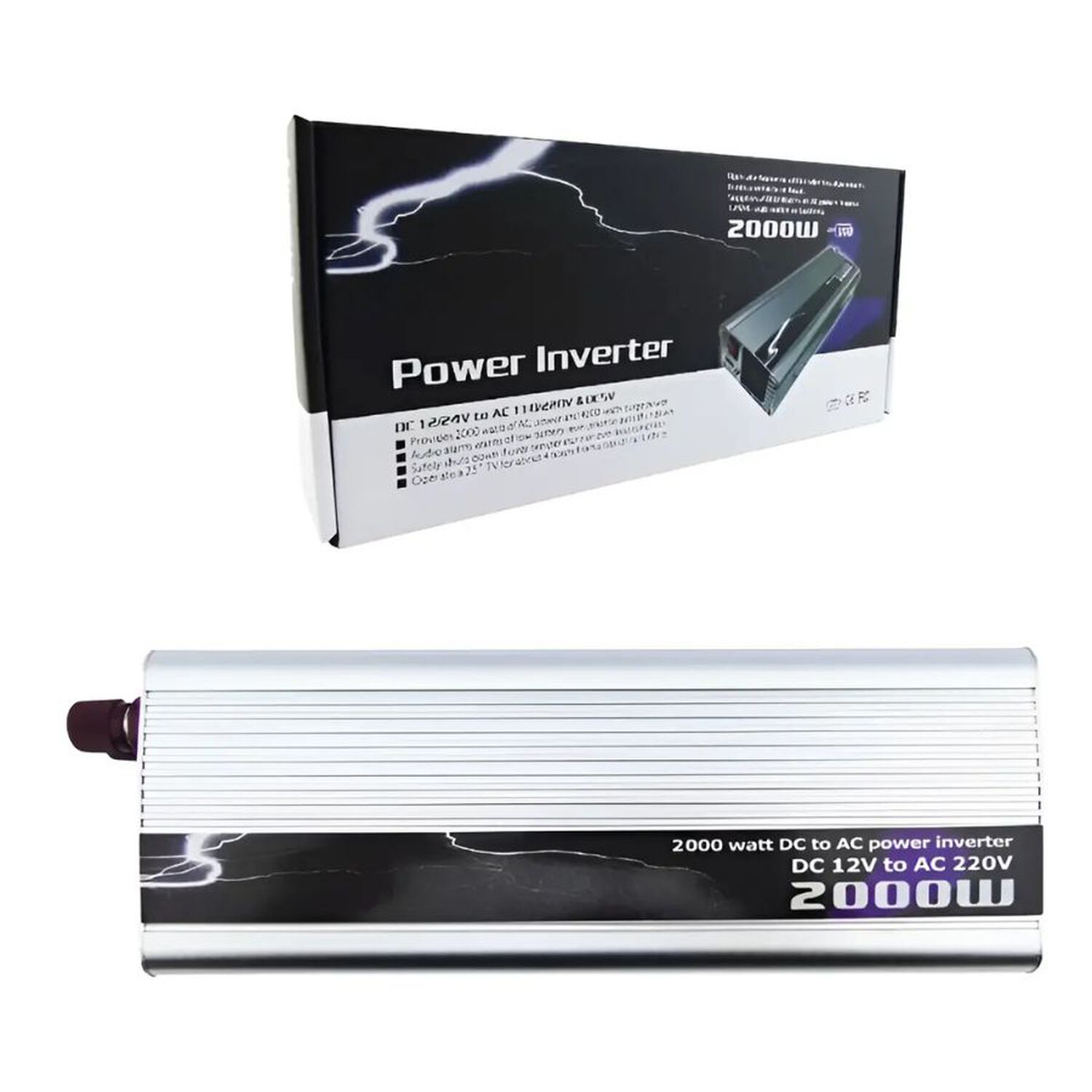 Inversor De Voltaje 2000w Dc 12/24v A Ac 110/220v image number 1.0
