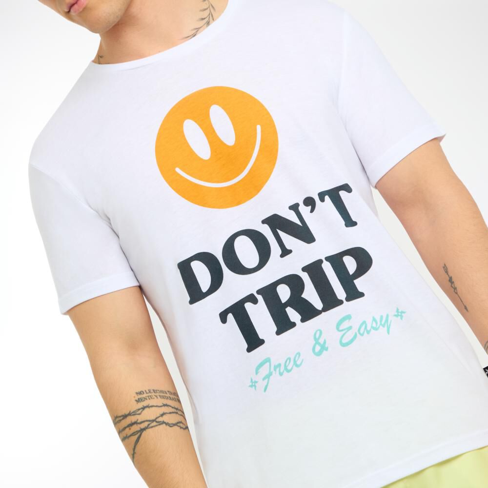 Polera Estampada Manga Corta Cuello Redondo Hombre Skuad image number 4.0