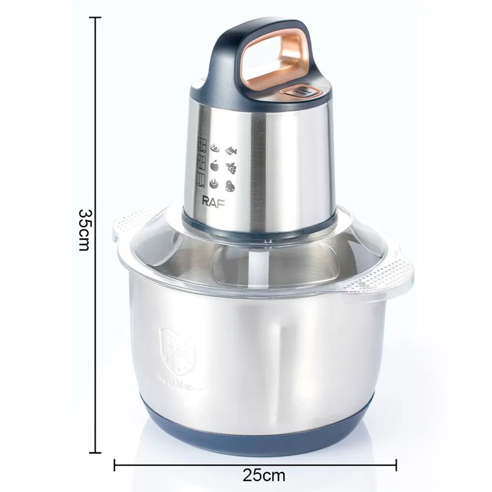 Procesador De Alimentos Acero Inoxidable 500w 5 Litros Plateado image number 3.0