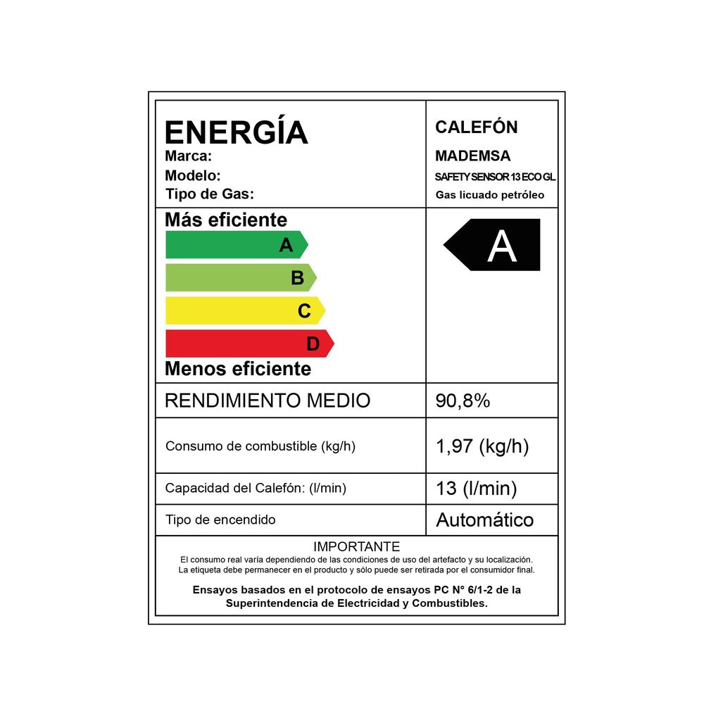 Calef&oacute;n Mademsa Safety Sensor 13 Eco Gl image number 11.0