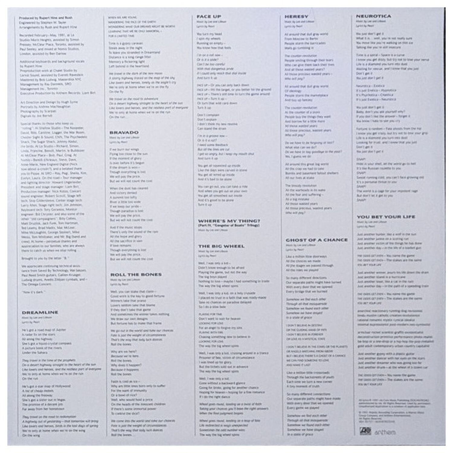 Rush - Roll The Bones (syeor) | Vinilo image number 4.0