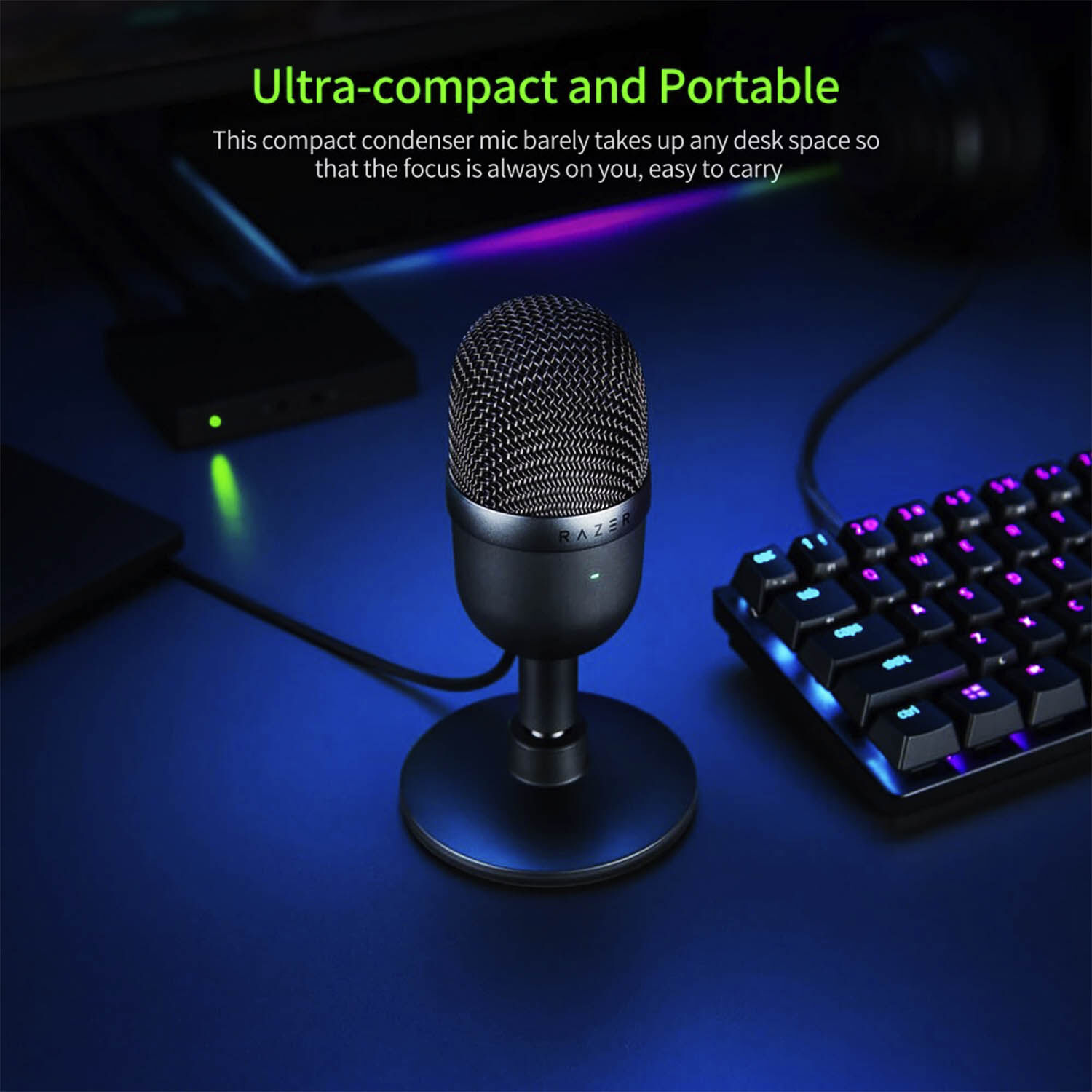 Microfono Razer Seiren Pink Mini Ultra Quart Condensador image number 3.0