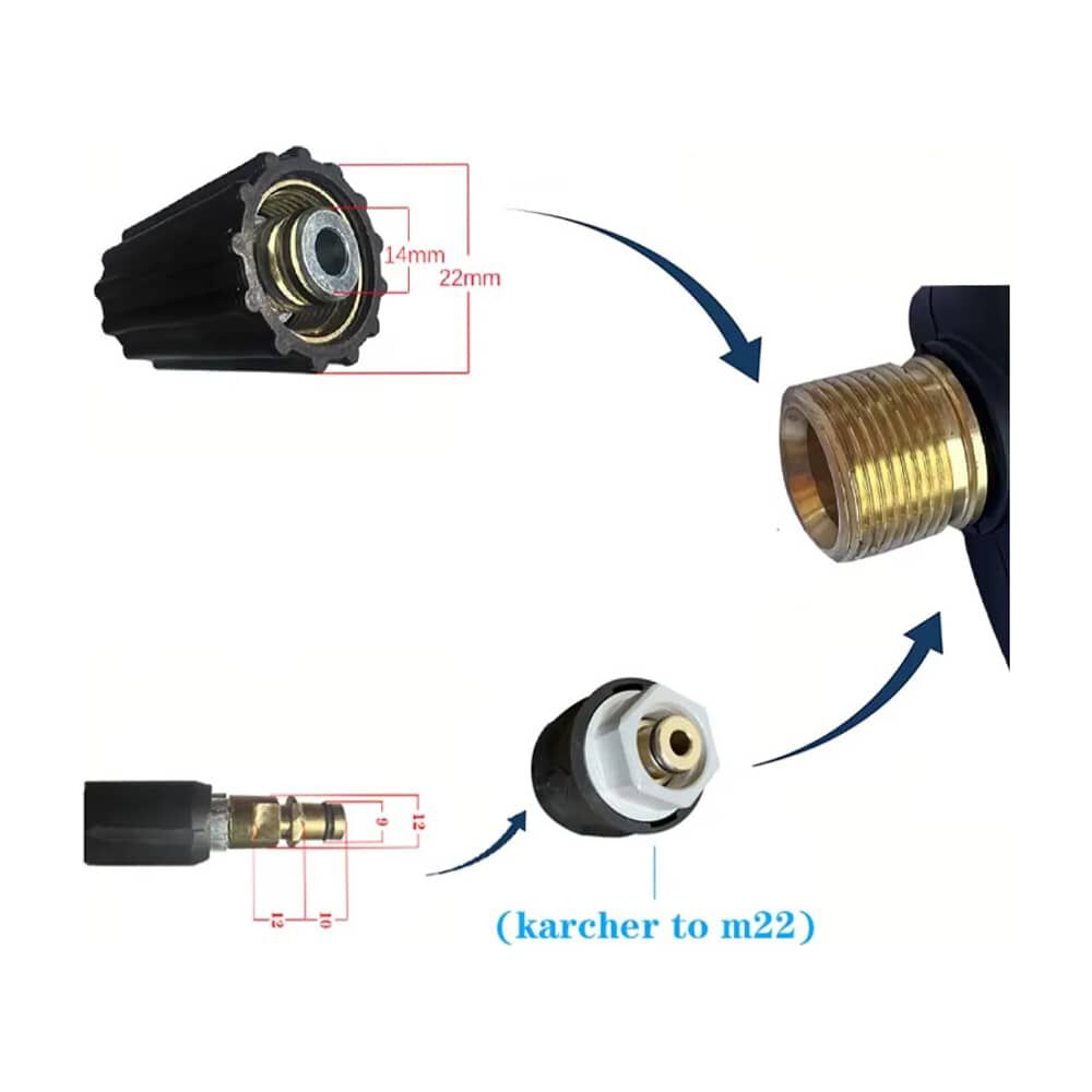 Pistola De Alta Presi&oacute;n Karcher K2-k7 + 5 Boquillas M22 14mm image number 4.0