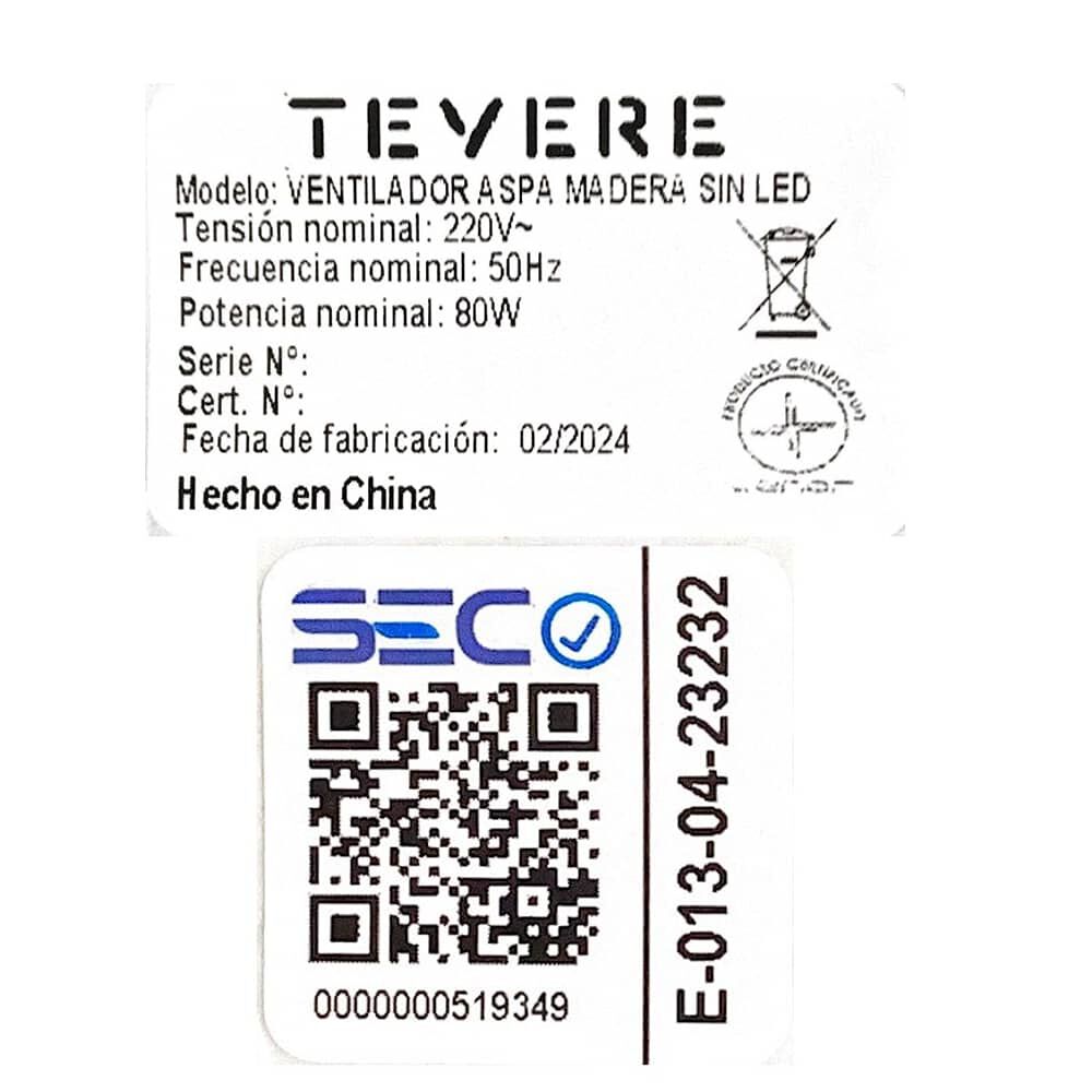 Ventilador De Techo 3 Aspas Negro image number 3.0