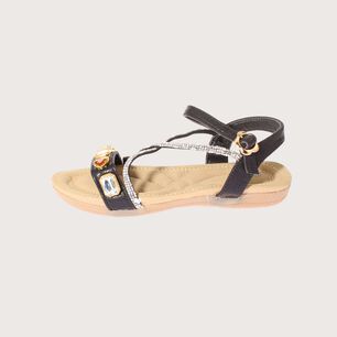 Sandalia Joyas Negro V&iacute;a Franca Art. 32110c31117black