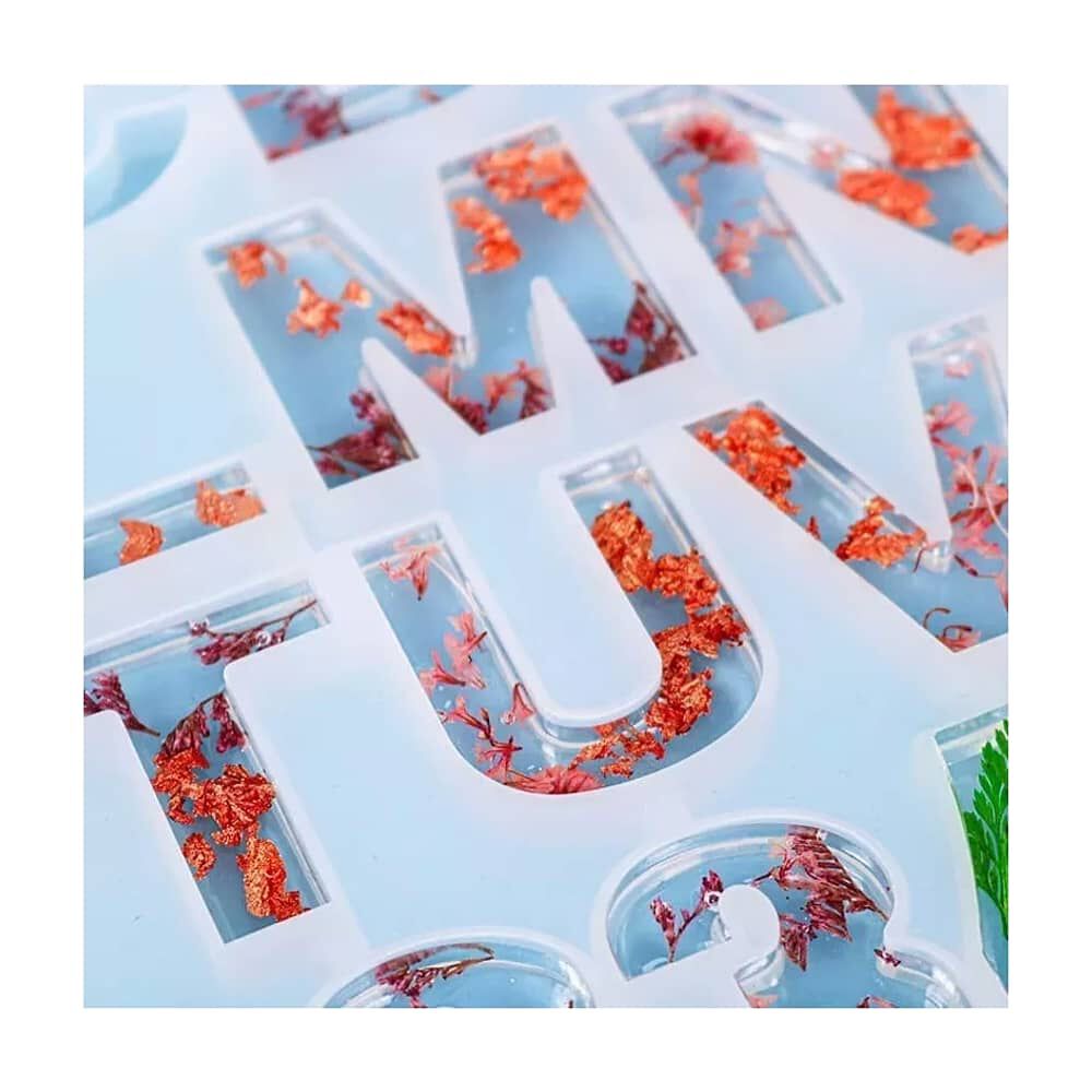 Molde De Silicona Letras Moldes Silicona image number 3.0