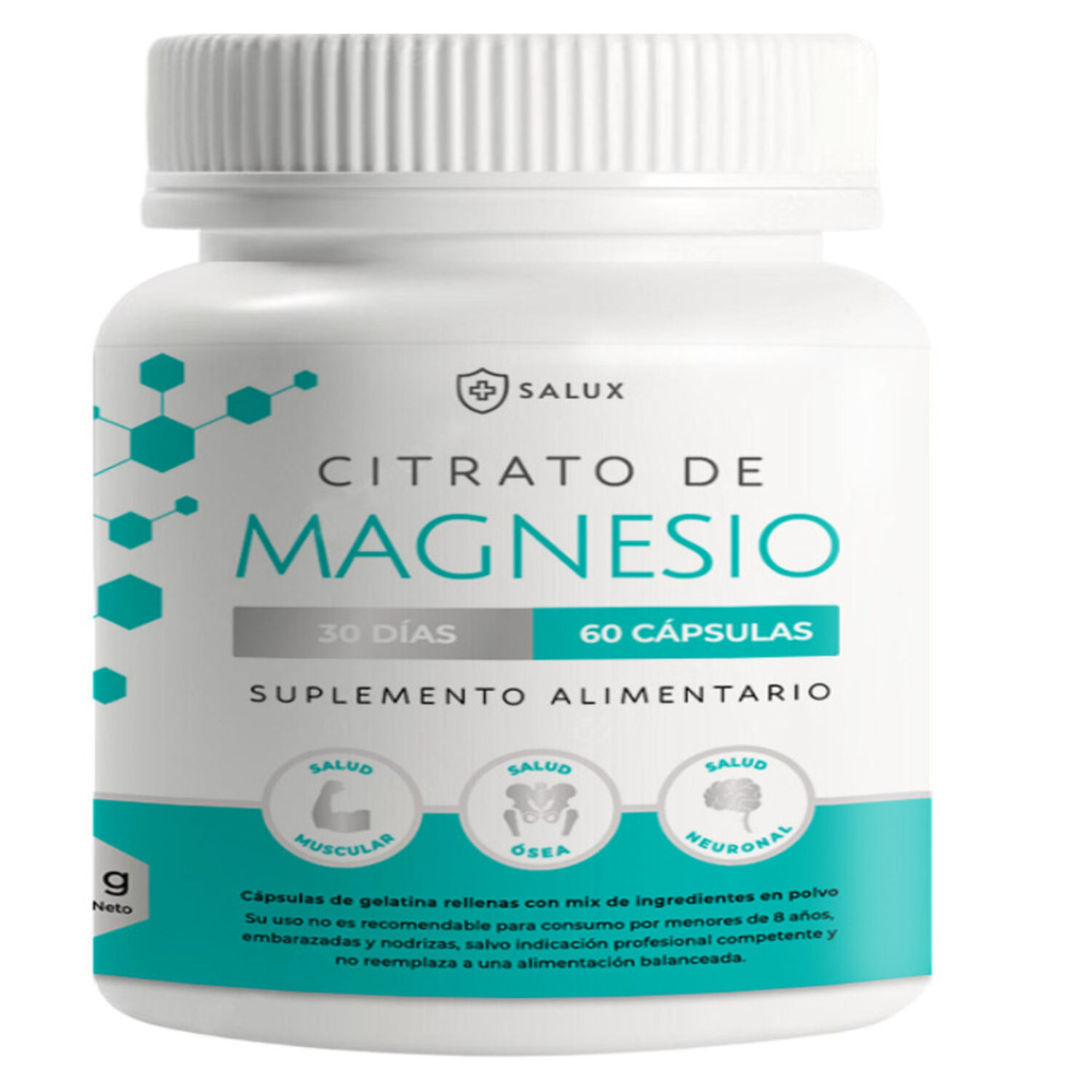Citrato Salux/60 Capsulas/ 600mg Porcion image number 0.0