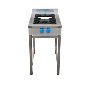 Anafe 2 Quemadores Inox Glp