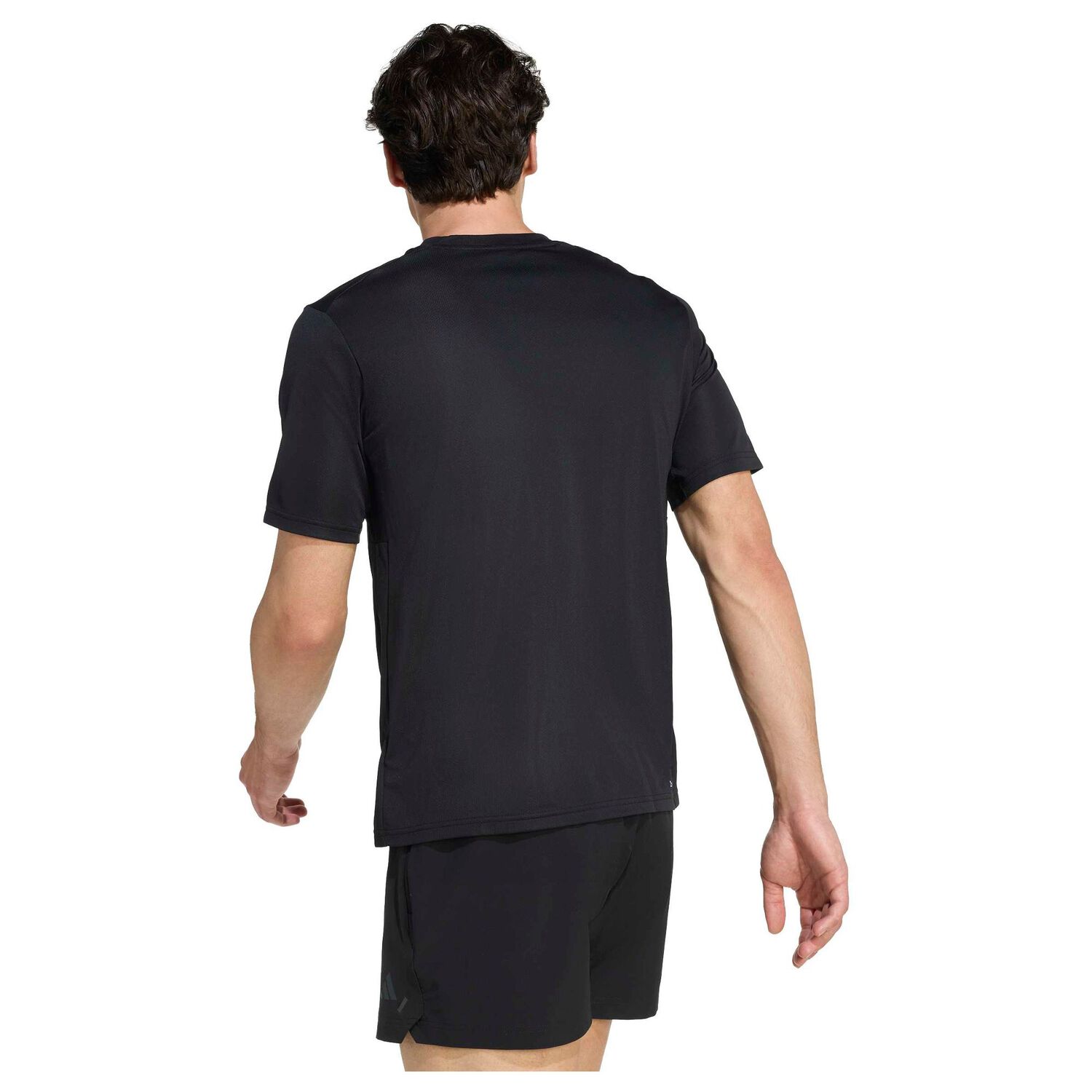 Polera Deportiva Negra Adidas image number 2.0