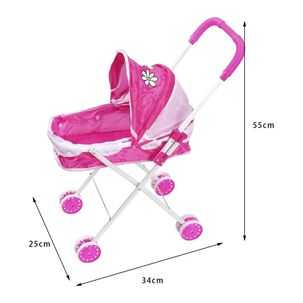 Juguete Coche De Mu&ntilde;ecas 34x25x55cm Rosado Infantil