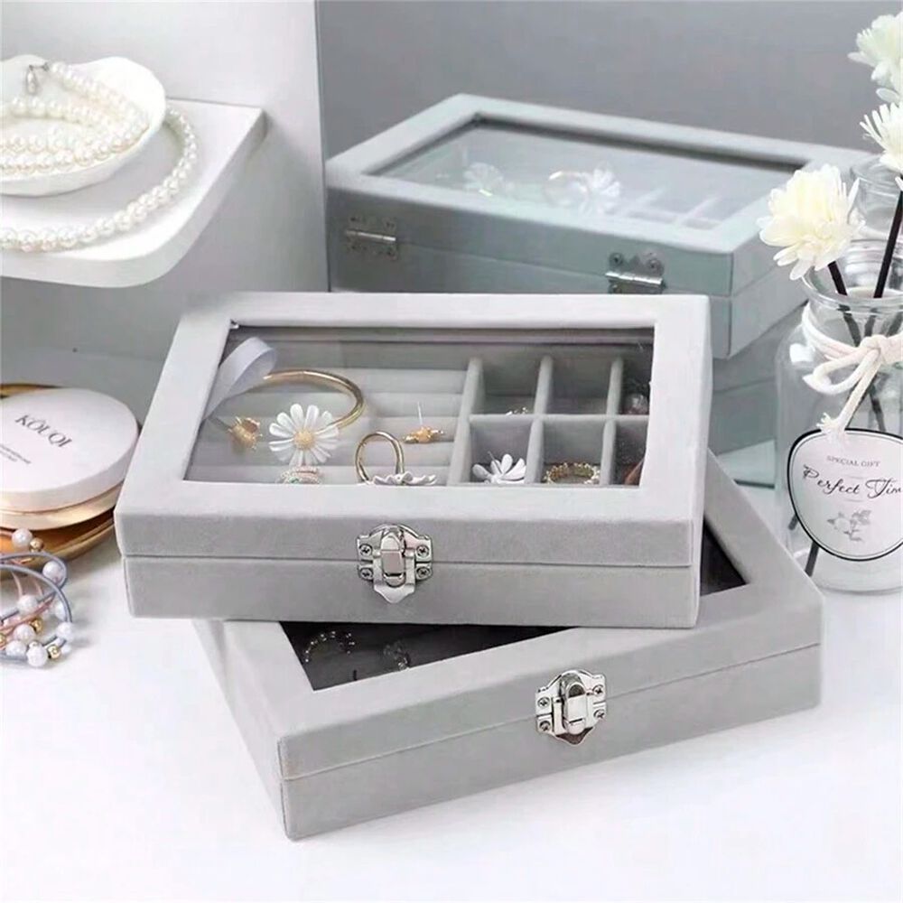Caja Organizador De Joyer&iacute;a Port&aacute;til Gris image number 4.0