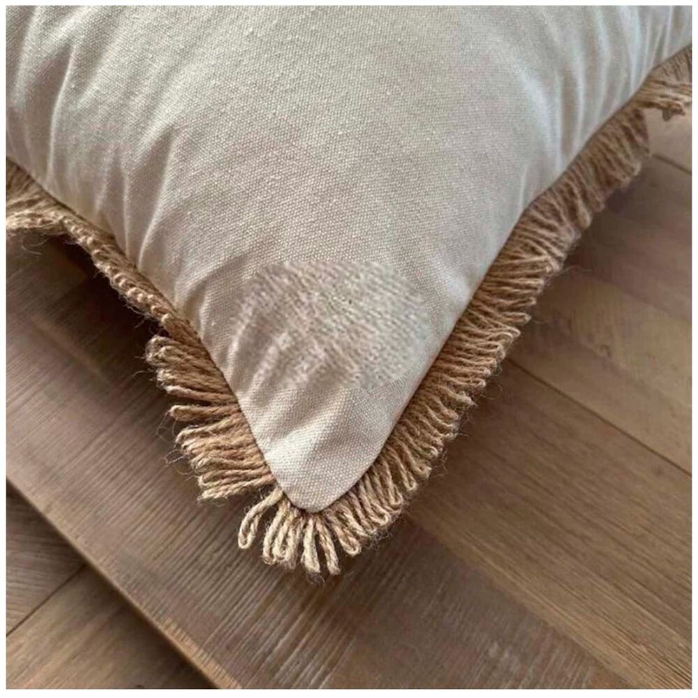 Pack De 02 Fundas De Cojin Con Detalles En Yute 30x50 Cm Md14 image number 3.0