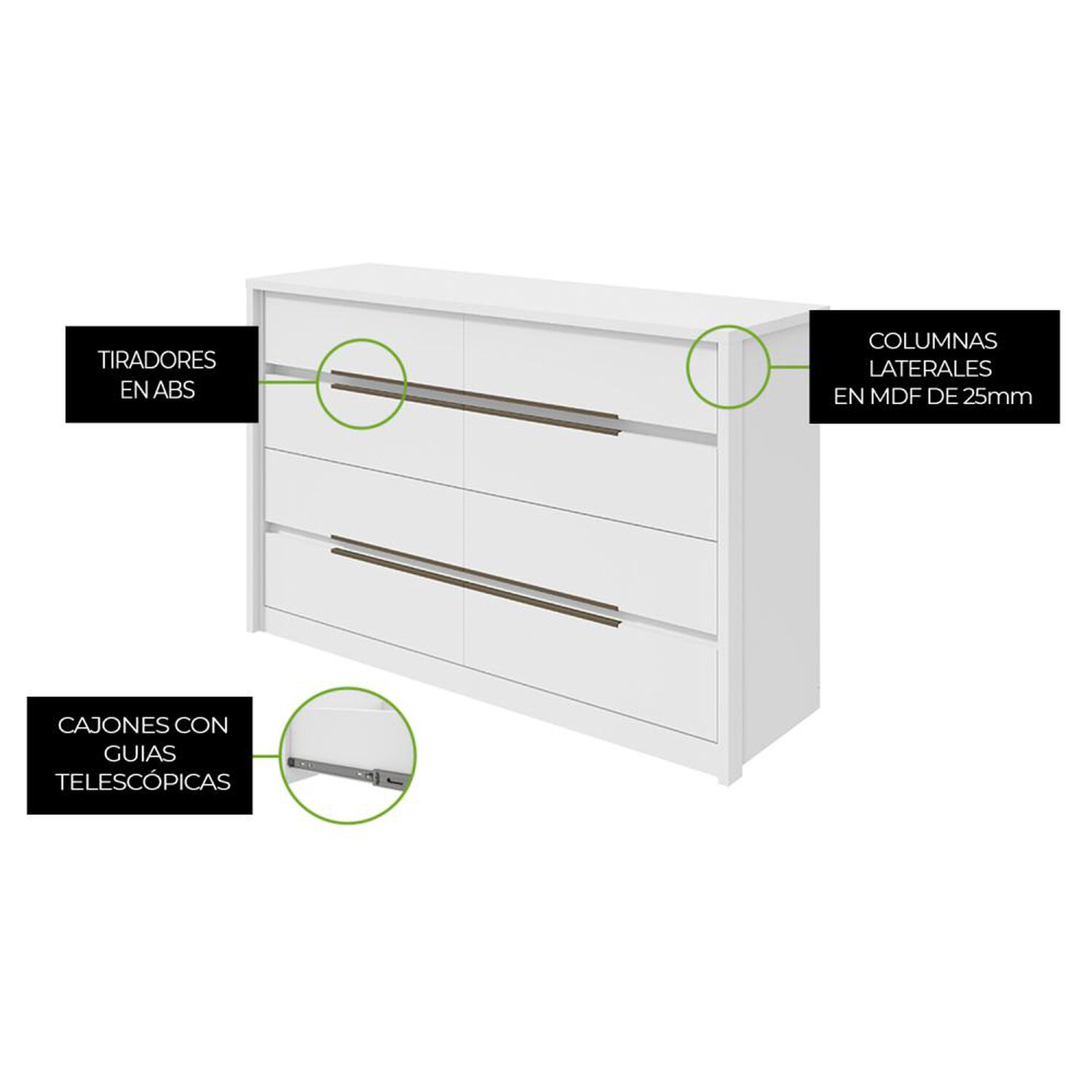 Comoda Di Poretti Design Comoda Urban / 8 Cajones image number 1.0