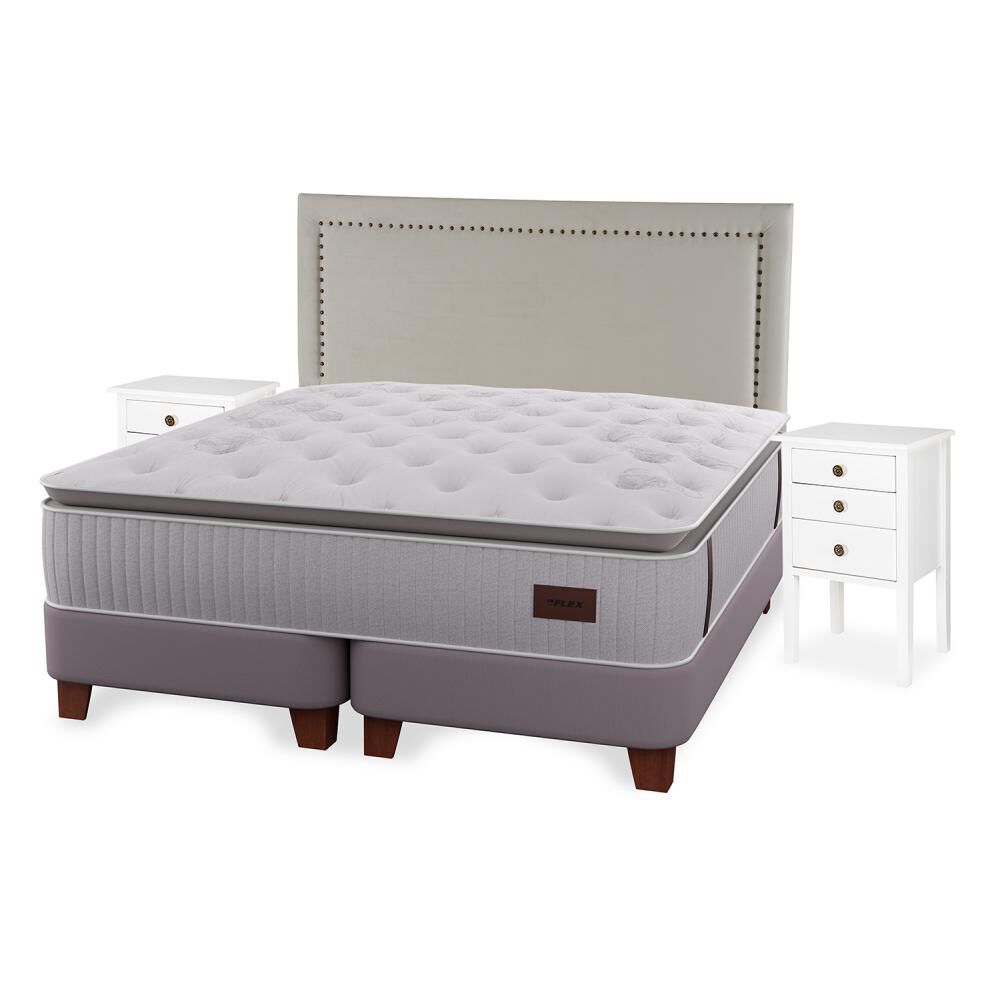 Cama Europea Flex Heritage / Super King / Base Dividida + Set De Maderas image number 0.0