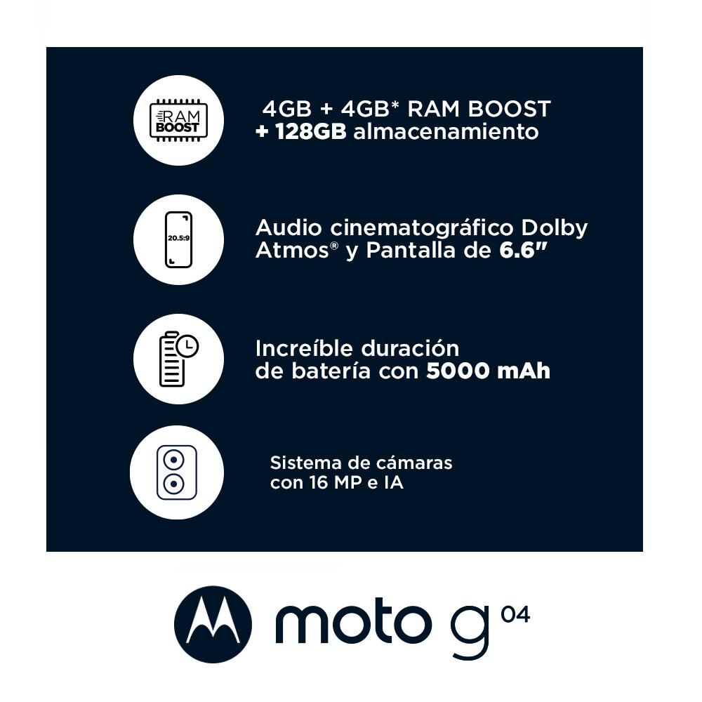 Smartphone Motorola Moto G04 / 128 GB / Liberado image number 1.0