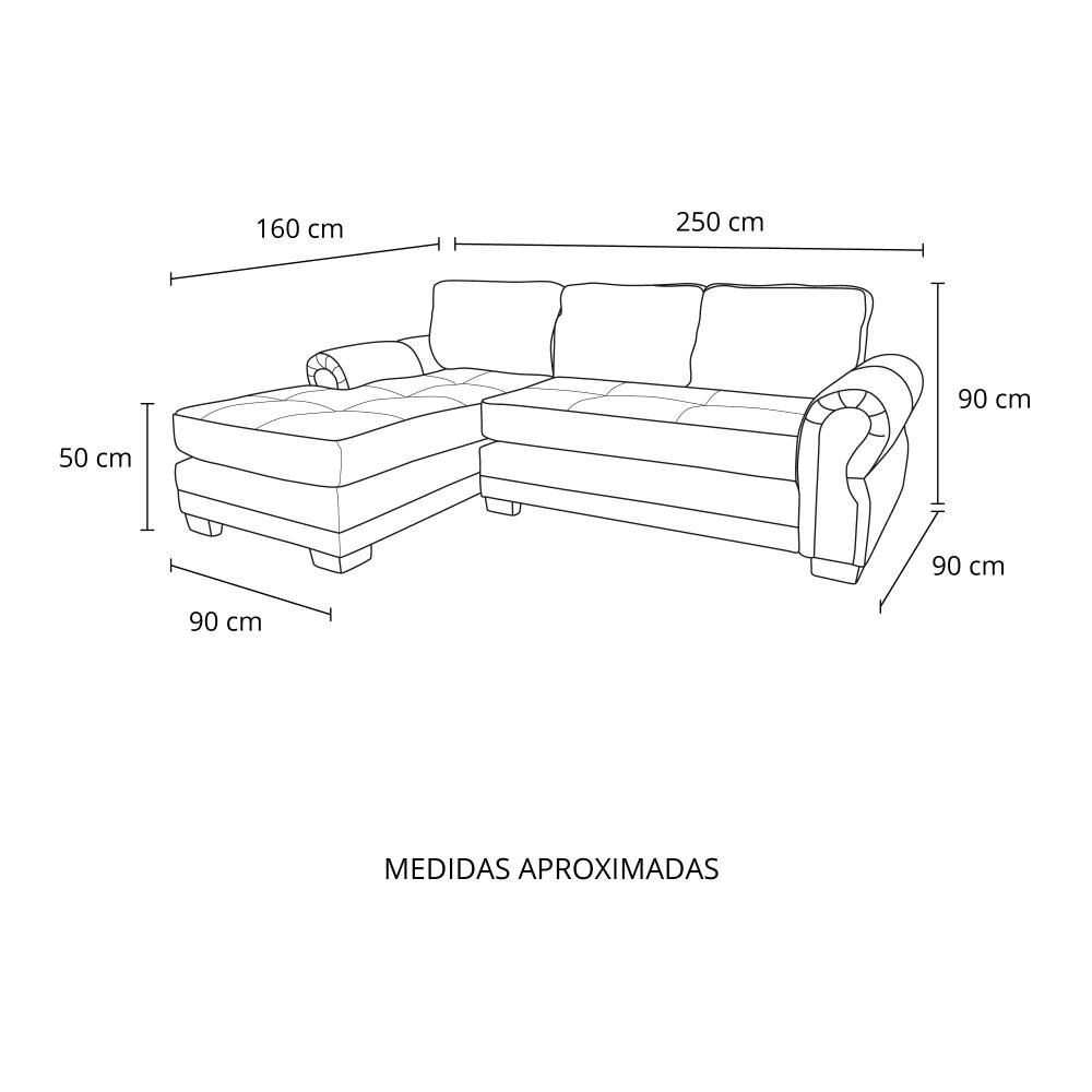 Sofá Seccional Living Factory Oregon Izquierdo / 4 Cuerpos image number 8.0