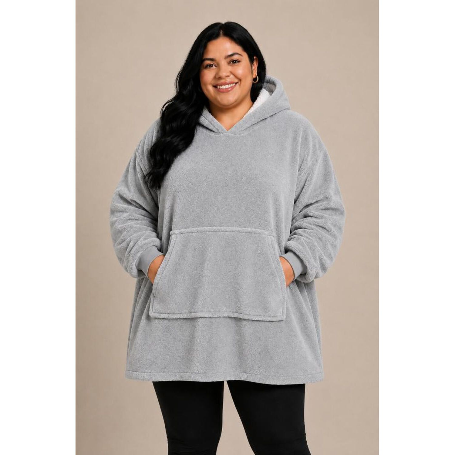 Poleron Felpa Capucha Manta Polar Invierno Unisex Talla Unic image number 11.0