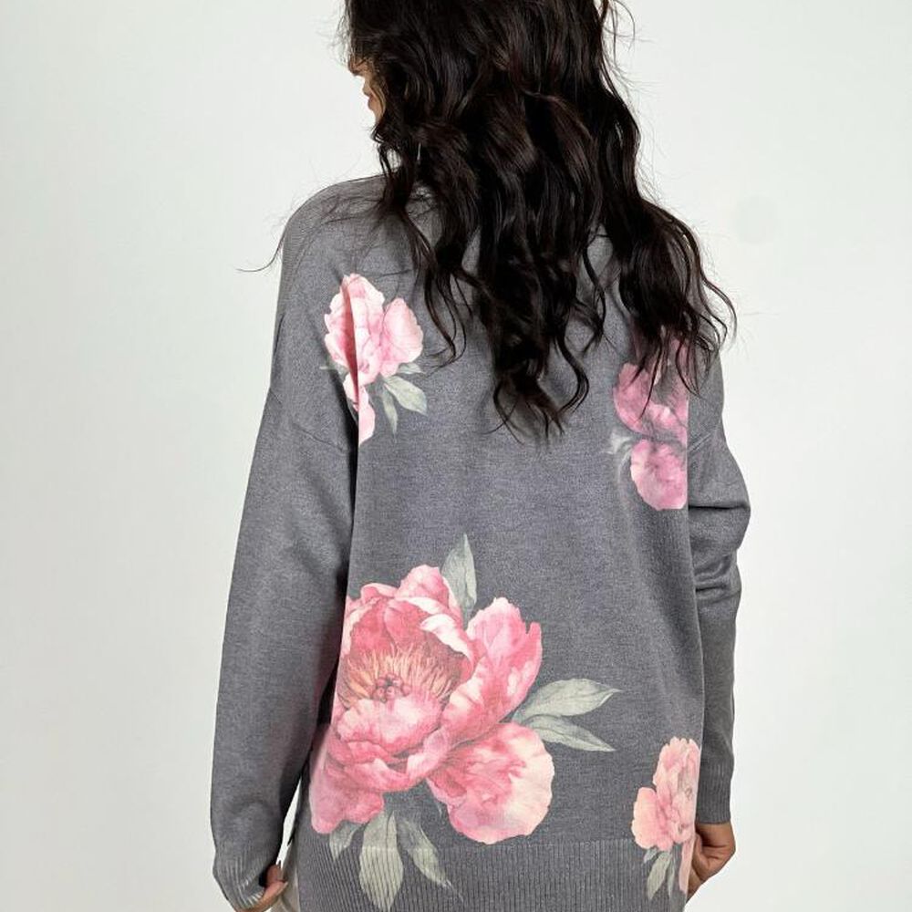 Sweater Spandex Flores Peonias Estampadas image number 13.0