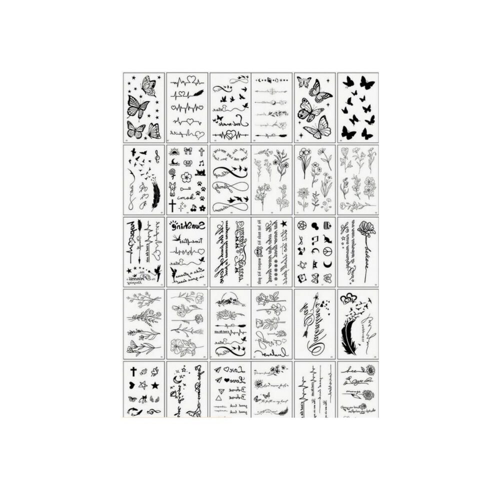 Pegatinas Tatuajes Temporales Impermeables Dise&ntilde;os Top 2024 image number 5.0