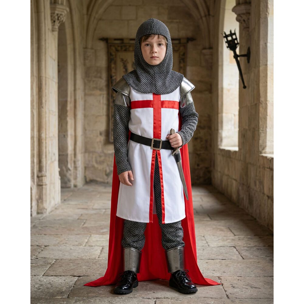 Disfraz Infantil Caballero Templario Edad Media image number 8.0