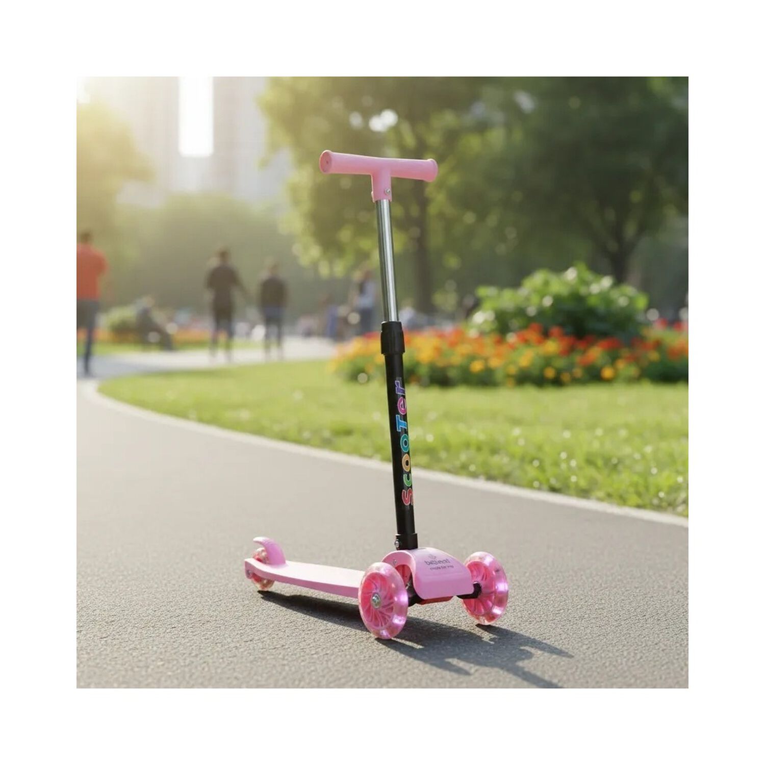 Scooter Monopat&iacute;n Ni&ntilde;a Regulable Plegable Xt03 Rosa Bebesit image number 1.0