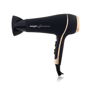 Secador De Pelo Siegen Sg-3035 Negro 2niv Coolshoot Tourmalina Ion 2400w