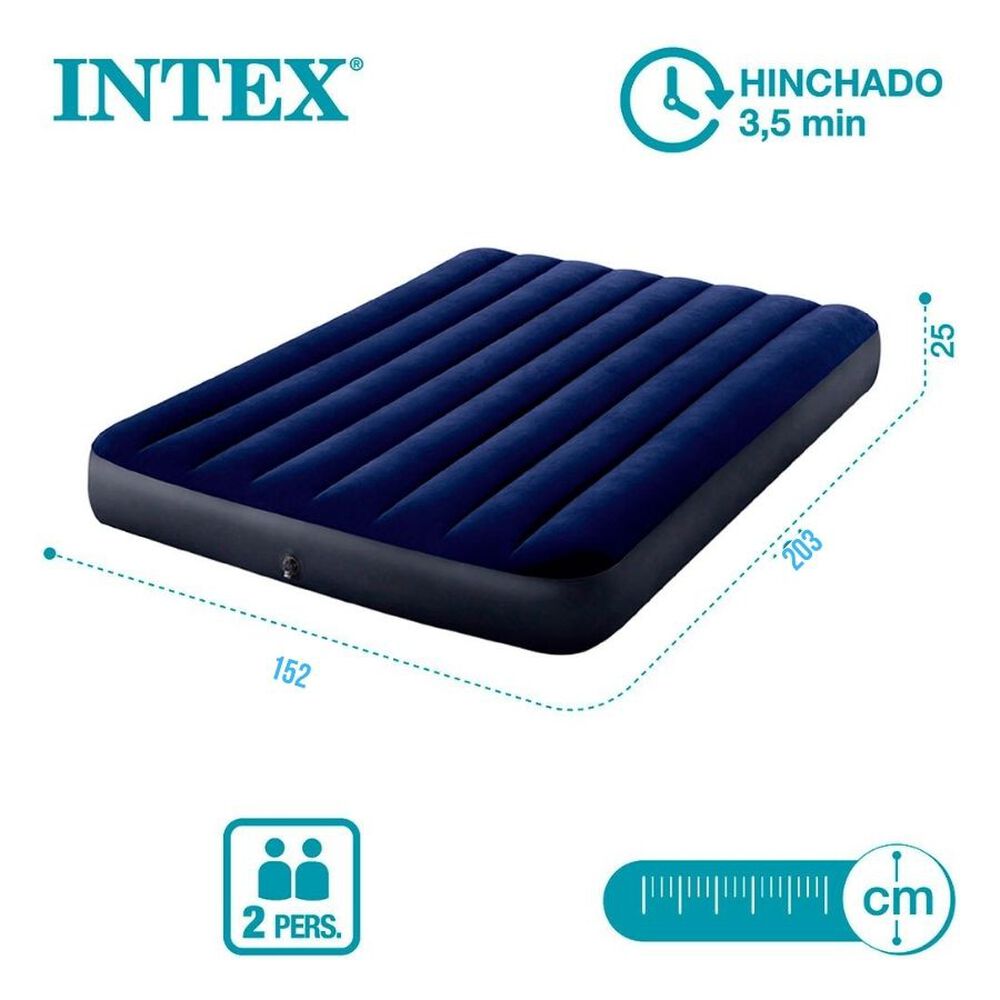 Colchon Inflable Intex 2 Personas Con Inflador image number 3.0