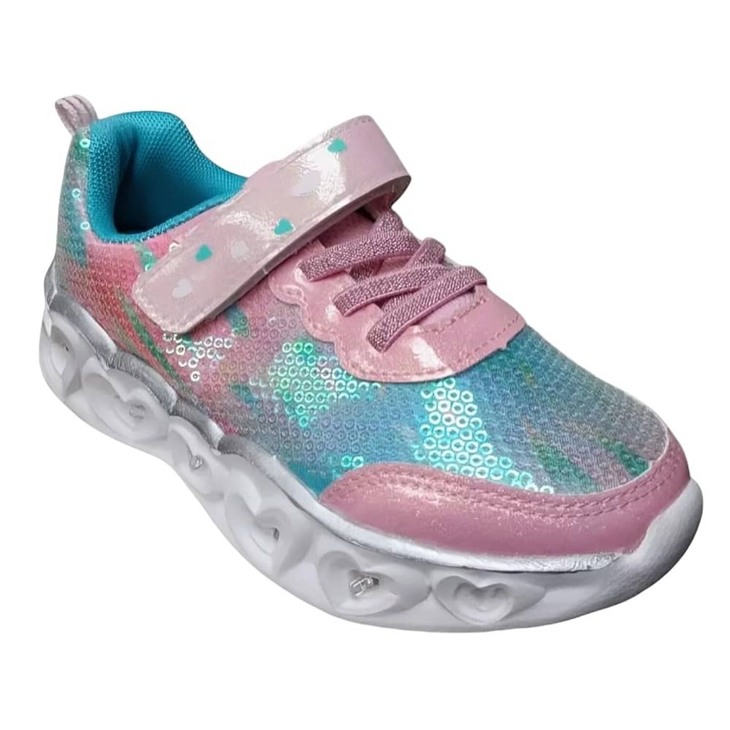 Zapatillas Brillantes Para Ni&ntilde;as Con Luces image number 0.0