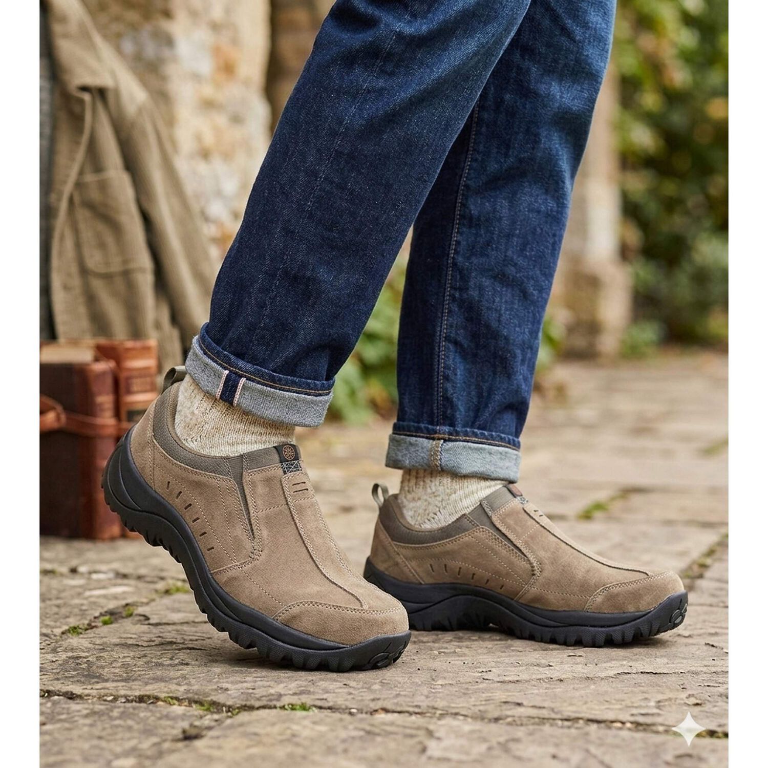 Zapato De Cuero Cedro Khaki London Adixt image number 5.0