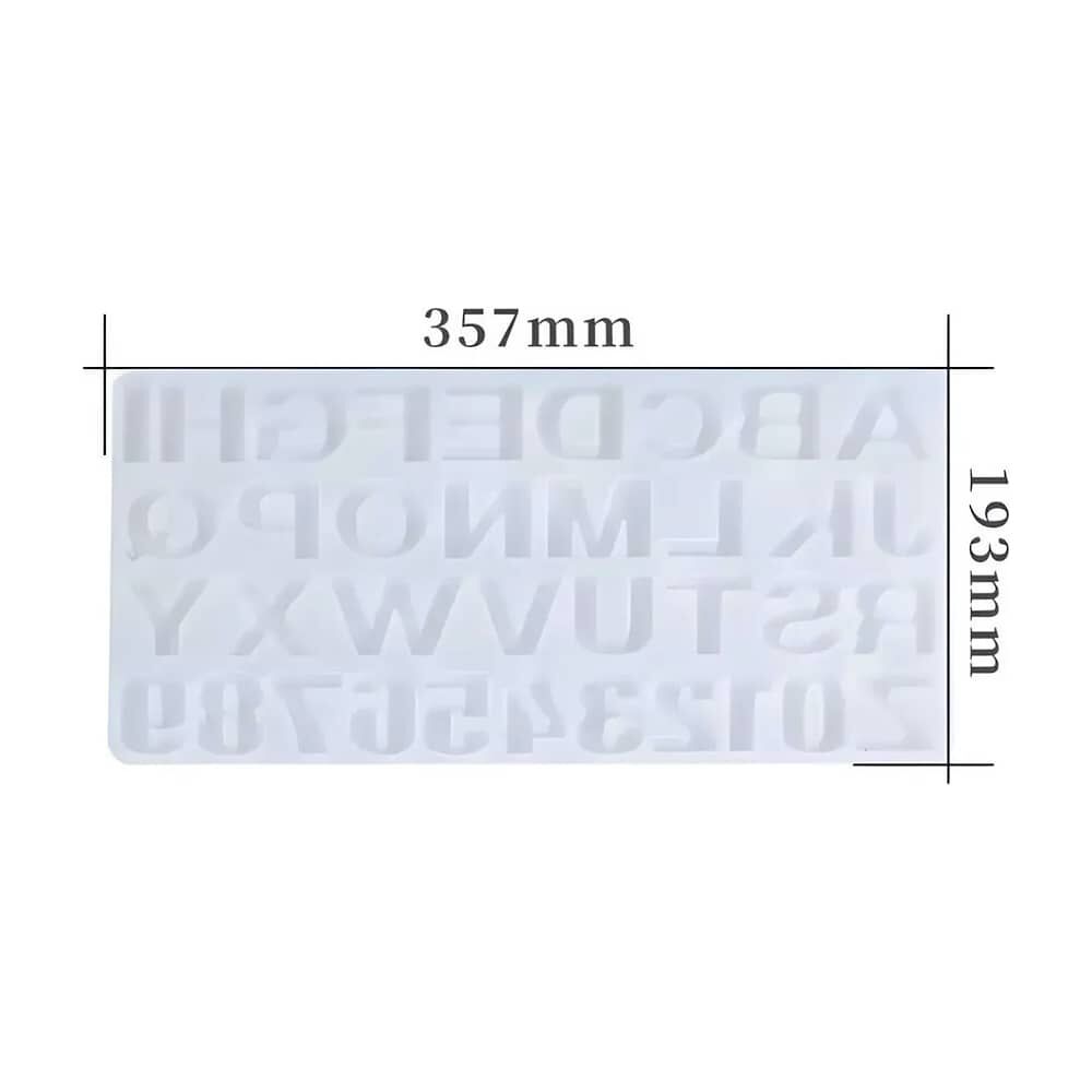 Molde De Silicona Letras Moldes Silicona image number 2.0