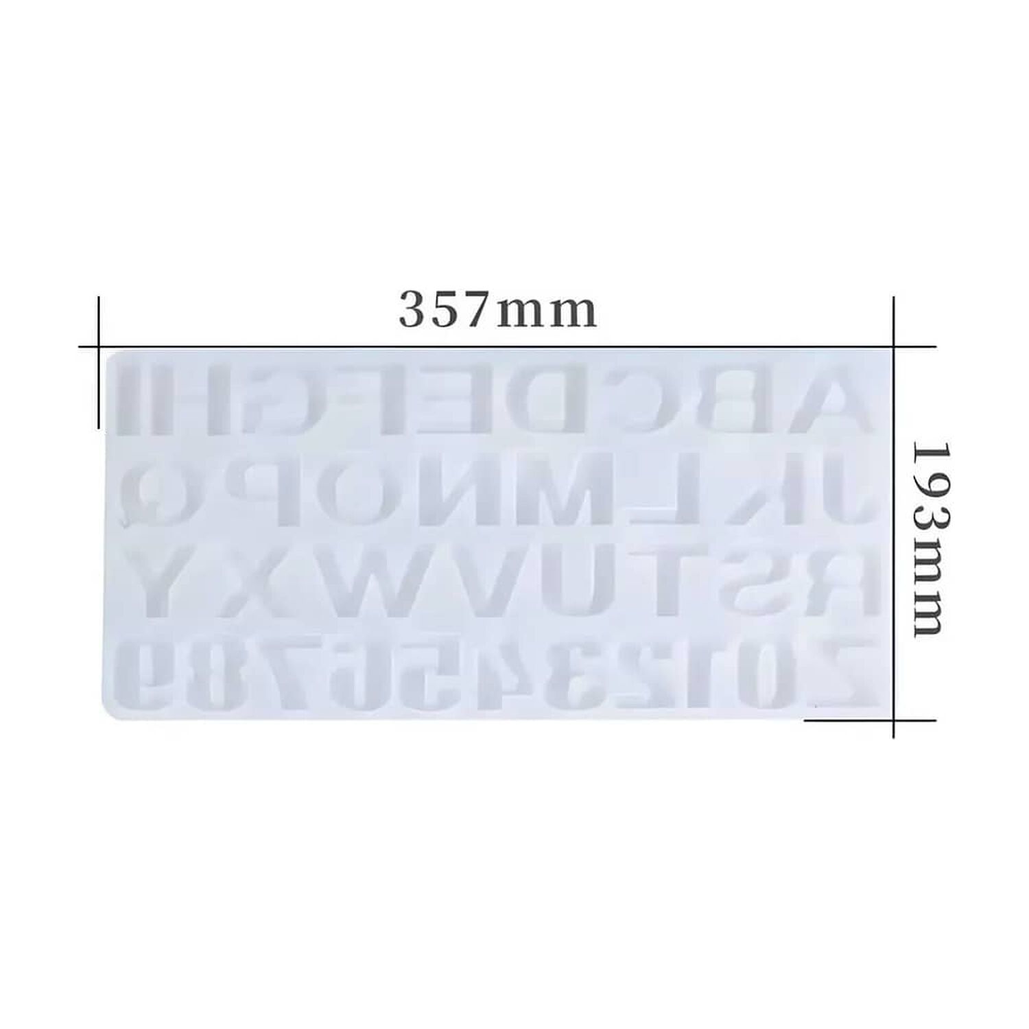 Molde De Silicona Letras Moldes Silicona image number 2.0