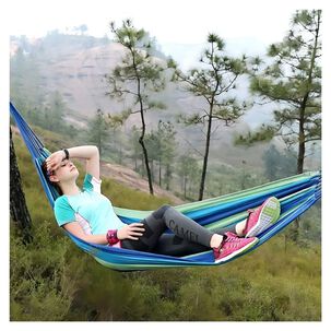 Hamaca De Algodon Jardin Camping Hogar Portatil 150x200cm