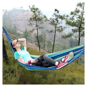 Hamaca De Algodon Jardin Camping Hogar Portatil 150x200cm