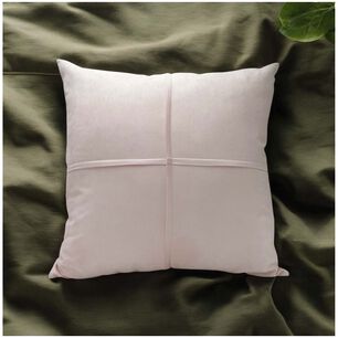 Pack De 02 Fundas De Coj&iacute;n De Semicuero Sint&eacute;tico 50x50 Cm Rosa