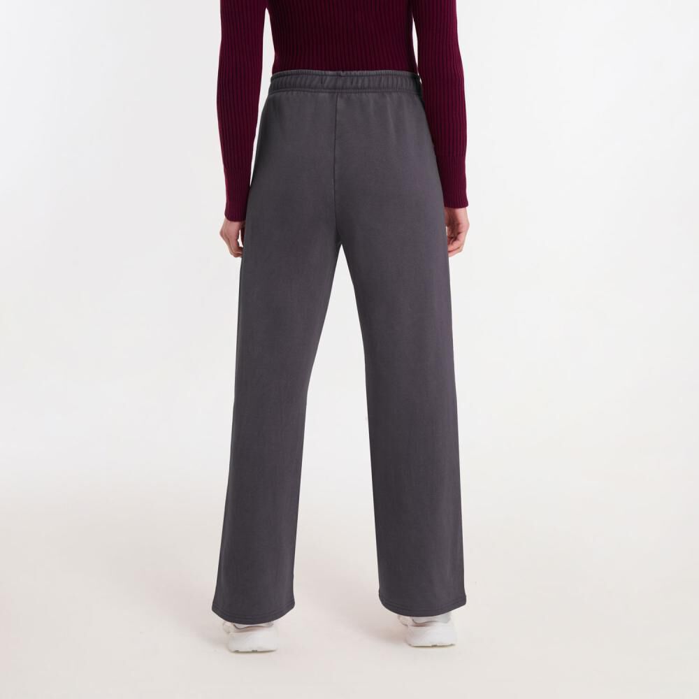 Pantalón De Buzo Lavado Tiro Medio Regular Mujer Rolly Go image number 2.0