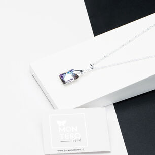 Collar Estefania Cristales Genuinos Vitral Light