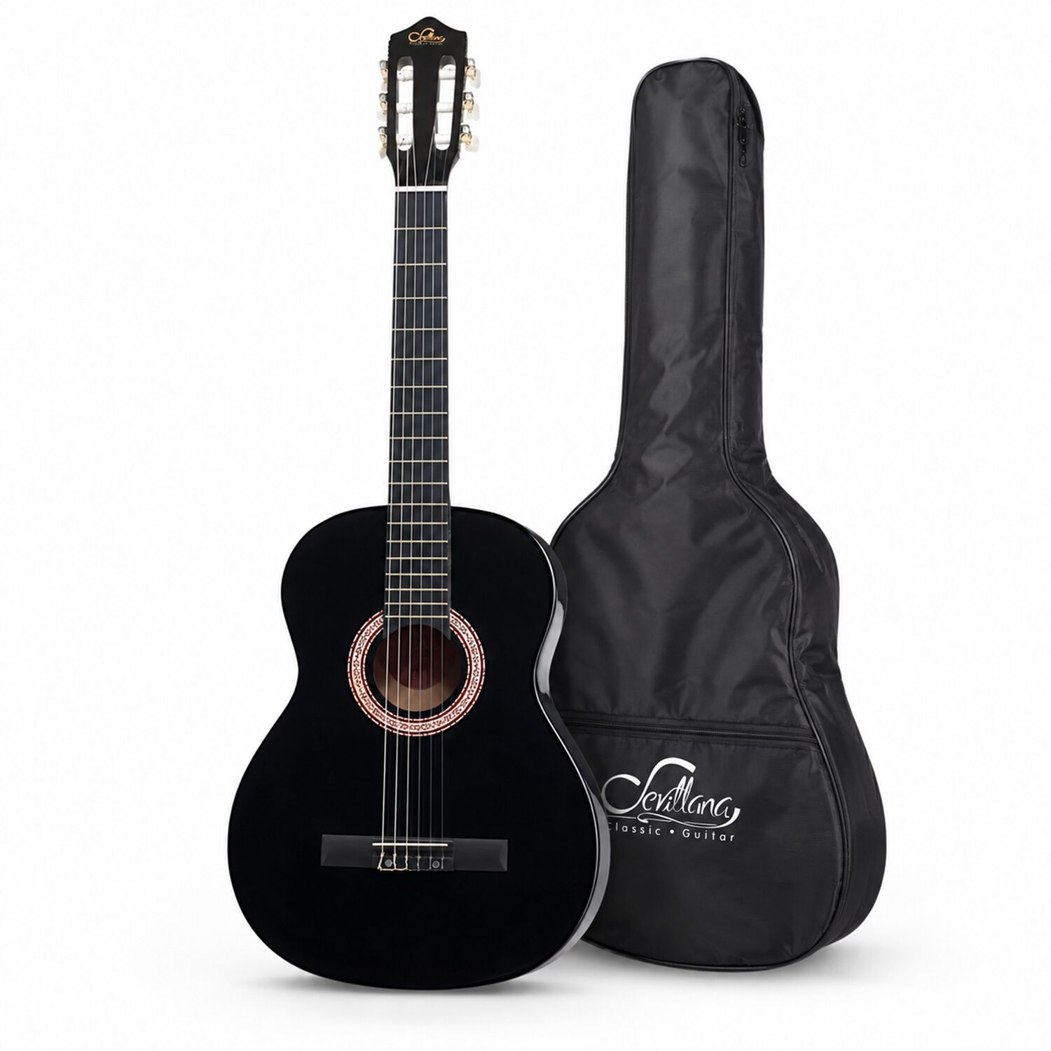 Guitarra Cl&aacute;sica Sevillana 39&rdquo; Negro Con Alma + Funda 8448 image number 3.0
