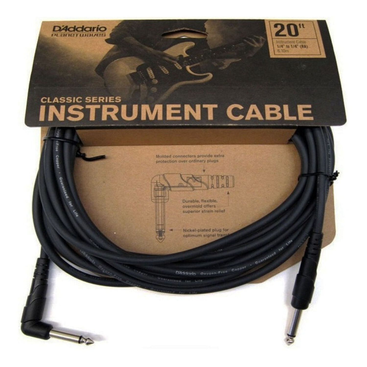 Cable Instrumento 6m Pw-cgtra-20 Planet Wave Daddario image number 1.0