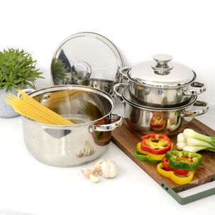 Bater&iacute;a De Cocina De Acero Inoxidable 6 Piezas Pavia