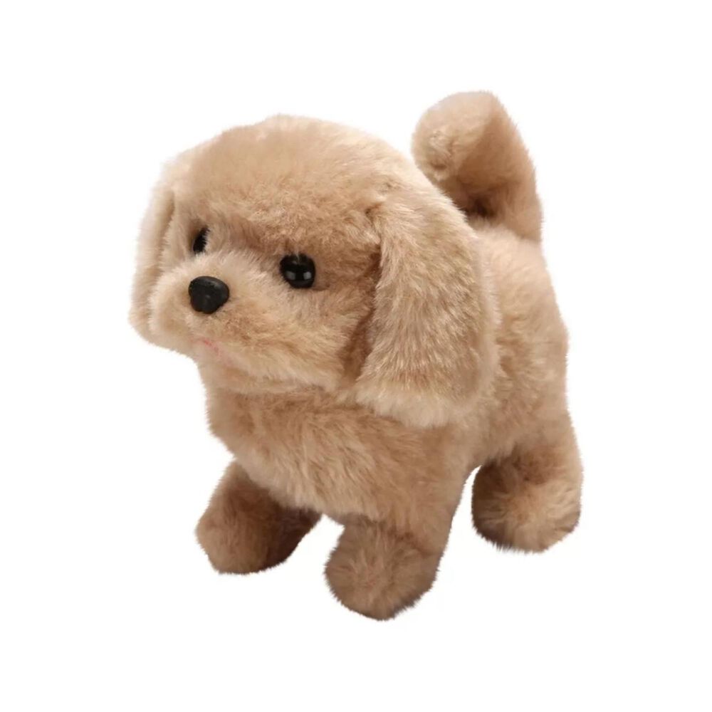 Juguete Peluche Perro Cachorro Interactivo Cafe Claro Infantil image number 0.0