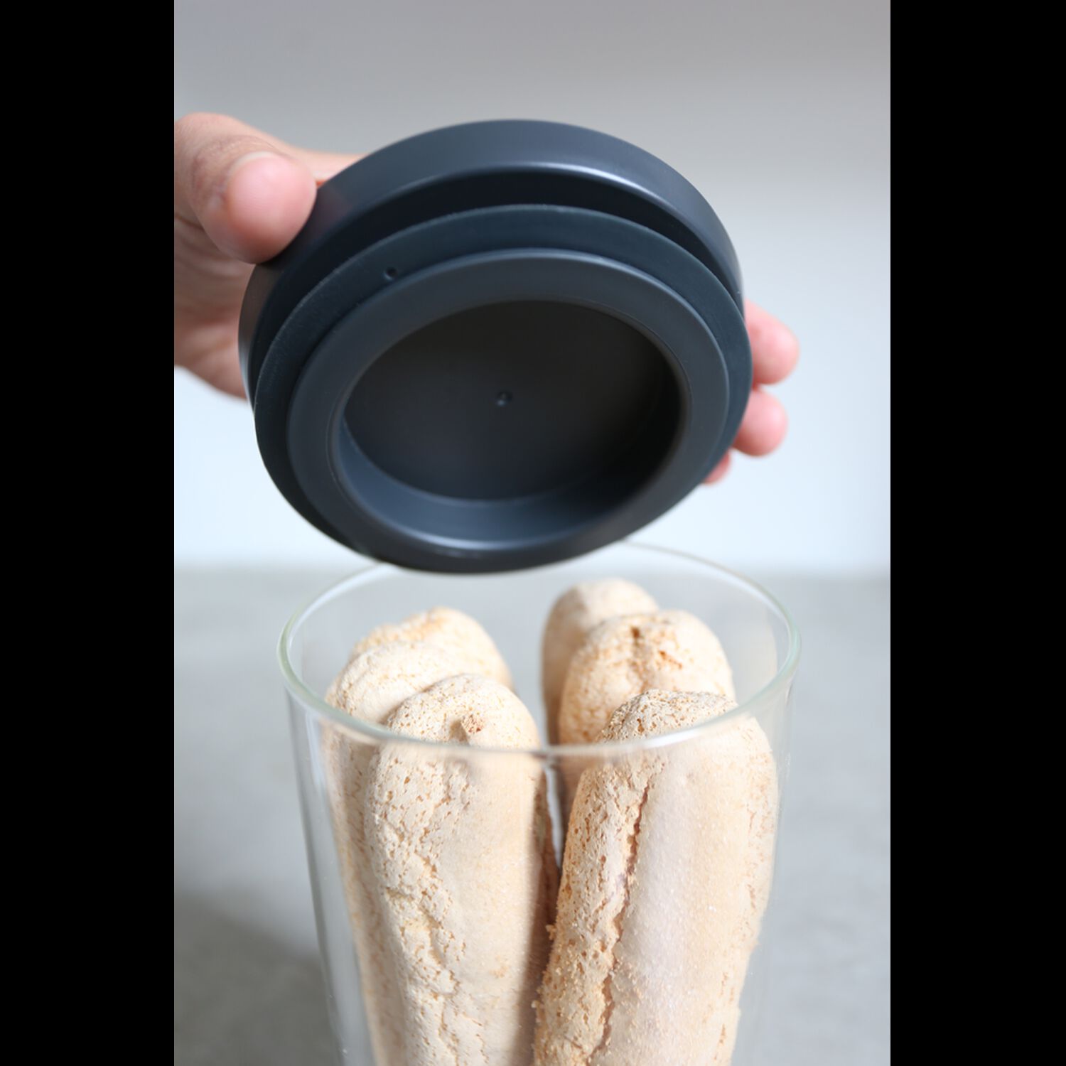 Contenedor De Vidrio Apilable 0,3 Lt Dark Grey image number 3.0